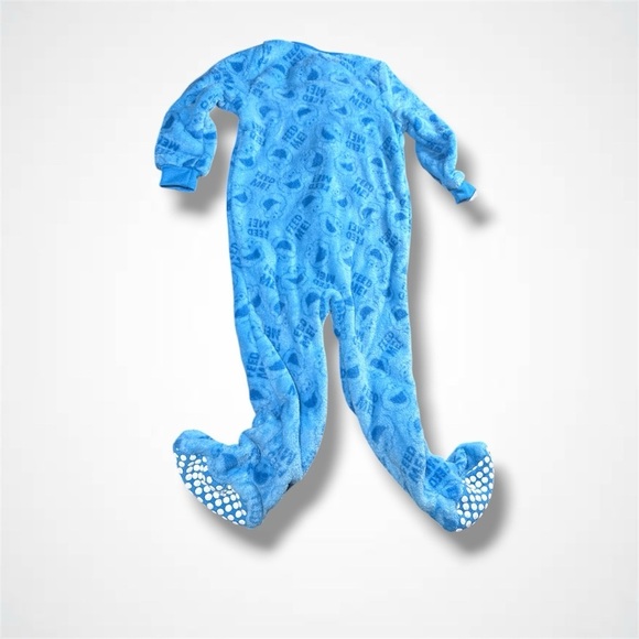 Sesame Street Blue Footie Pajama - Picture 3 of 5